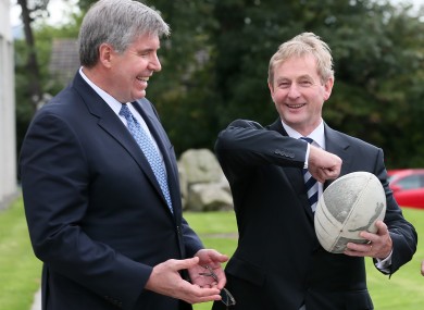 Eircom chief executive Herb Hribar with Taoiseach Enda Kenny.