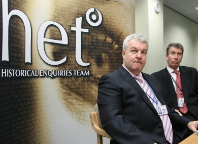 Dave Cox, former head of HET, with Phillip James, director of Intelligence and Investigations at HET.
