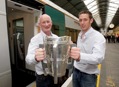 Fennelly and Cody celebrate their 2009 All-Ireland win.