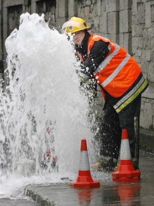 File photo of a leaking pipe.