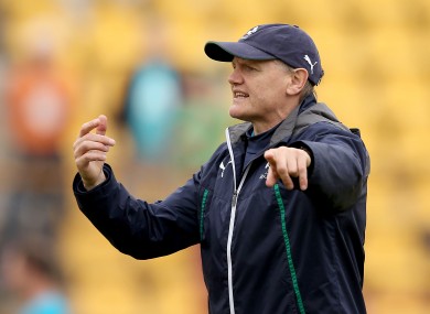 Ireland have their first autumn test on 8 November against South Africa.