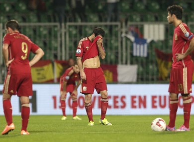 Spain suffered a disappointing 2-1 defeat to Slovakia last night.