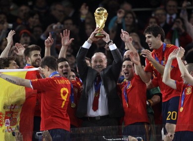 Del Bosque led Spain to their first World Cup in 2010.