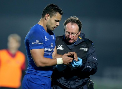 Te'o leaving the RDS pitch last Friday.
