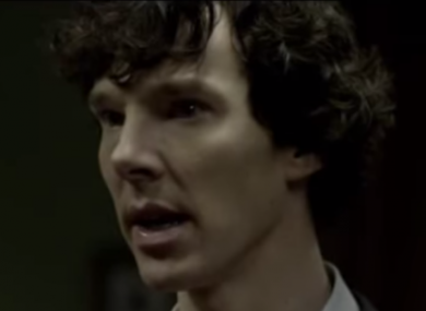 Benedict Cumberbatch as Sherlock Holmes in the BBC crime drama