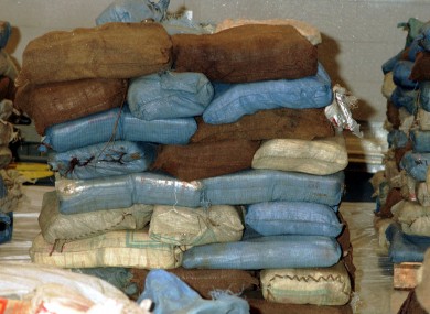 File photo of a drugs seizure