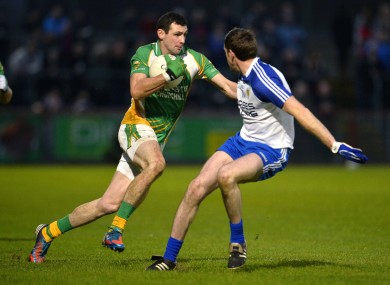 Bonner, left, was shown a black card in the final minutes of Glenswilly's semi-final win.
