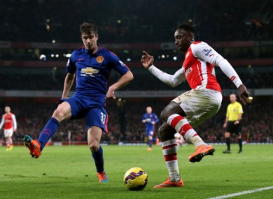 The United defence held strong at the Emirates.