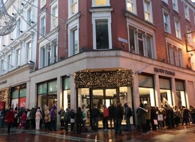 How Brown Thomas looks with lights on.