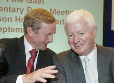 Enda Kenny and Frank Flannery in happier times.