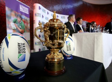 The Webb Ellis Cup, what the Rugby World Cup is all about.