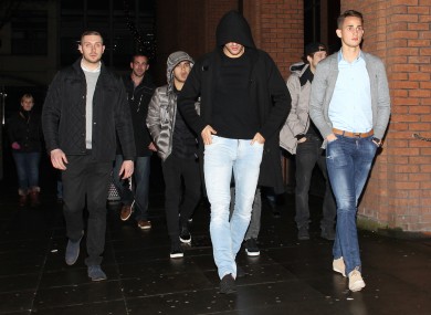 Januzaj on a recent night out with United team-mates.