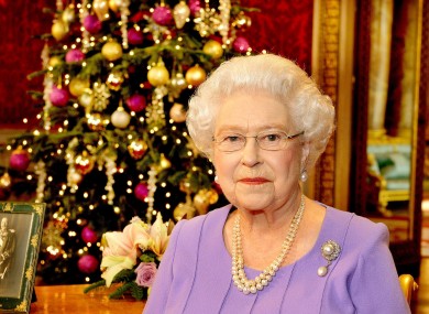 The Queen during her Christmas speech last year