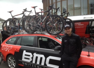Murray with the BMC Cycling team.