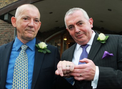 Nicholas Nelson and Thomas Cahalan became the second male couple in Ireland to enter into a civil partnership in 2011.