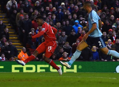 Forward thinking: Liverpool striker Daniel Sturridge.