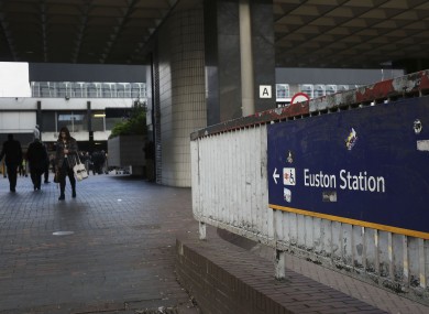 The train in question was travelling from Euston Station.