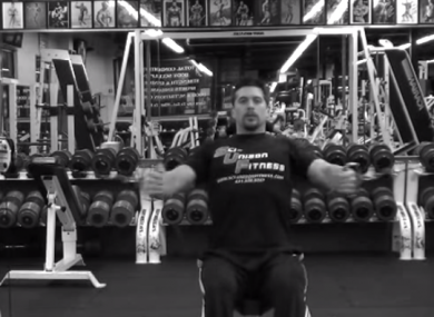A demonstration of how the exercise is performed.