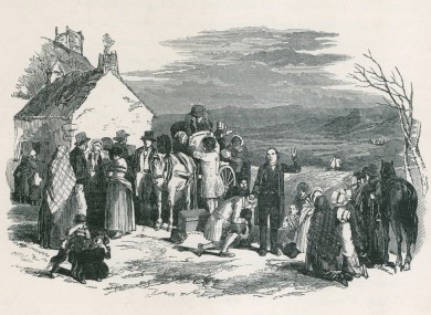 Scene from the Great Famine, 1850.