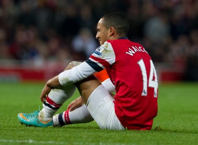 Arsenal's Theo Walcott has suffered glute injuries in the past.