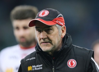 Tyrone need a win tomorrow to avoid relegation.
