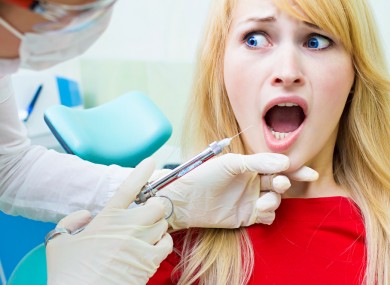 Concerned patient posed by model