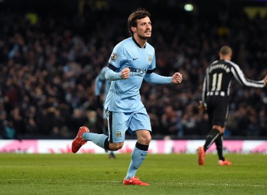 David Silva has scored 11 goals so far this season.