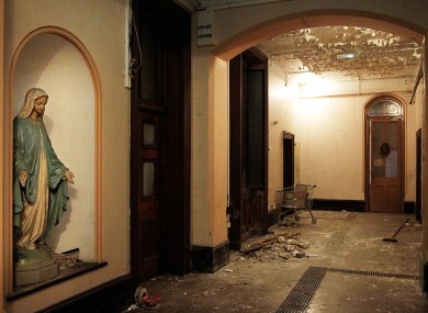 The interior of the now derelict Sisters of Our Lady of Charity Magdalene Laundry on Sean McDermott St in Dublin's north inner city.