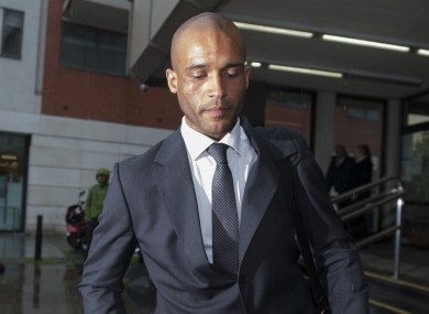 Clarke Carlisle leaving Highbury Corner Magistrates Court in London today.