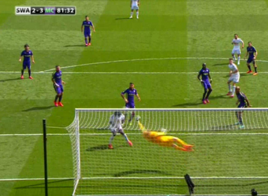 Hart denied Swansea a certain equaliser with less than 10 minutes to play.