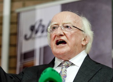 President Michael D Higgins is one of the oldest presidents we've ever had
