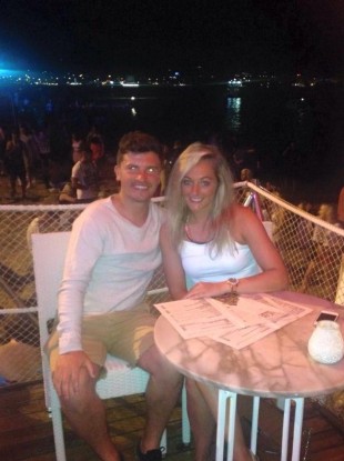 Eamonn Morgan and his girlfriend Charlotte Sant