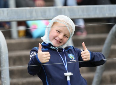 This young Monaghan supporter was happy with the result.