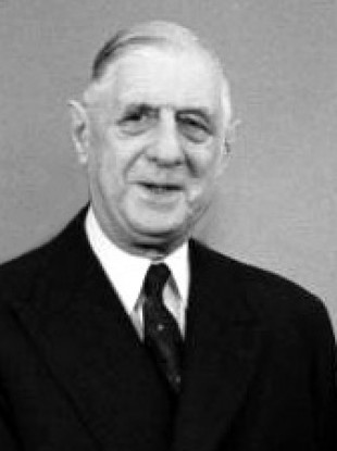 Former French President Charles de Gaulle