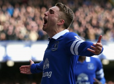 Gerard Deulofeu during his loan stint at Everton