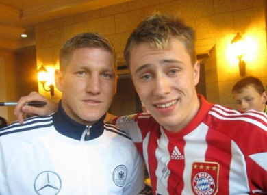 Niccolai Schuster meeting his hero.