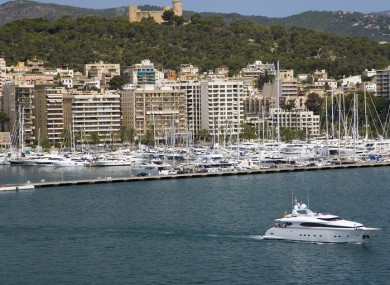 Palma Harbour on the island of Majorca.
