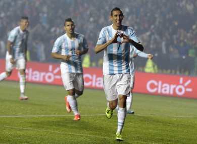 Angel Di Maria and Sergio Aguero.