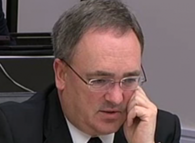 Brendan McDonagh at the banking inquiry today