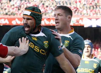 Matfield and Botha, in tandem against the Lions in 2009, will go head to head on Saturday.