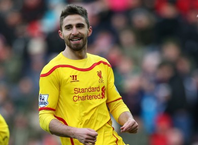 Borini made just 38 appearances for the Reds.