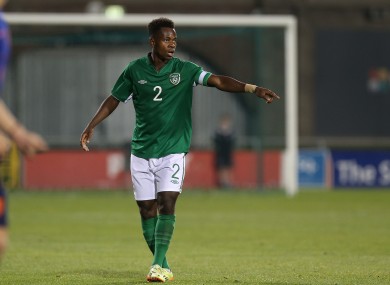 Baba playing an U19 International friendly.