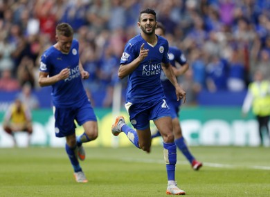 Riyad Mahrez scored twice in Leicester's opening day win.