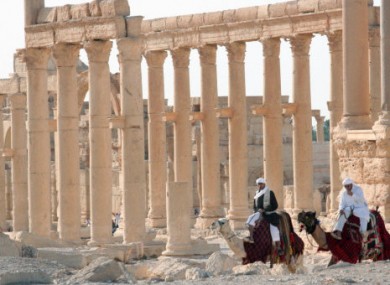 The ancient Palmyra temple