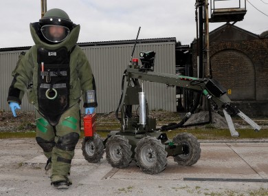 File image - Defence Forces bomb disposal unit.