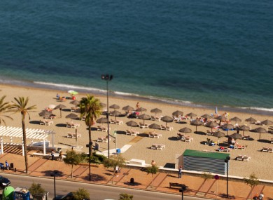 A beach at Fuengirola on the Costa Del Sol