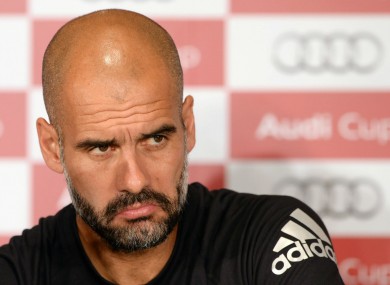 Bayern Munich's Pep Guardiola took exception to a question about his future.
