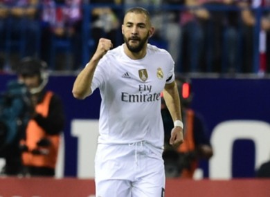 Real Madrid striker Karim Benzema.