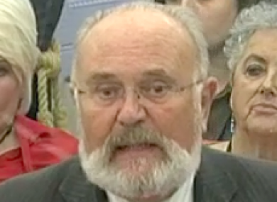 David Norris speaking in the Seanad this evening