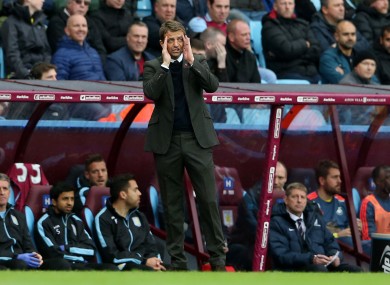 Aston Villa manager Tim Sherwood continues to see his team struggle.